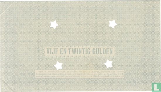 1914 25 Niederlande Gulden - Bild 2