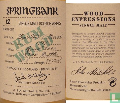 Springbank 12 y.o. Rum Wood - Bild 3