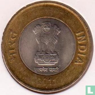 India 10 rupees 2011 (Mumbai) - Image 1