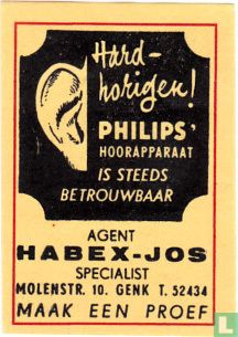Hardhorigen Philips' hoorapparaat - Habex Jos - Bild 1