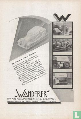 Reclame 1933: De nieuwe Wanderer-Cabriolet