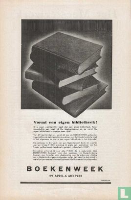 Reclame 1933: Boekenweek 1933.