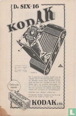 Reclame 1933: De Six-16 Kodak