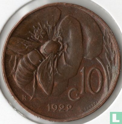 Italien 10 Centesimi 1922 - Bild 1