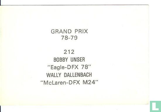 Bobby Unser"Eagle-DFX78" Wally Dallenbach "McLaren-DFX M24" - Bild 2