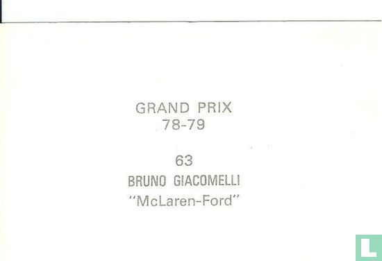 Bruno Giacomelli "McLaren-Ford" - Image 2