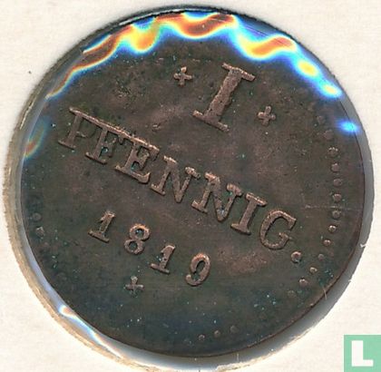 Hessen-Darmstadt 1 pfennig 1819 (G.H.K.M)  - Afbeelding 1