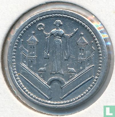 Magdeburg 10 Pfennig 1921 (Aluminium - Kehrprägung) - Bild 2
