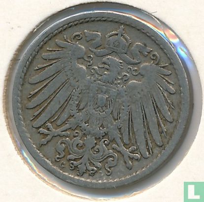 German Empire 5 pfennig 1899 (G) - Image 2
