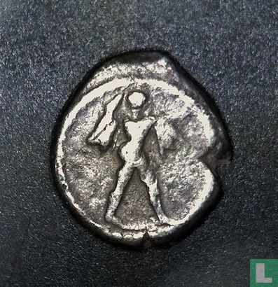 Diobol Lucania, Poseidonia, AR, 480-400 BC, unknown ruler, Italy - Image 1