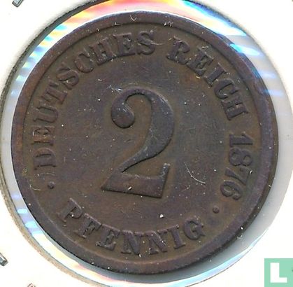 German Empire 2 pfennig 1876 (J) - Image 1