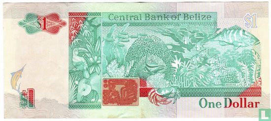 Belize 1 Dollar 1990 - Image 2