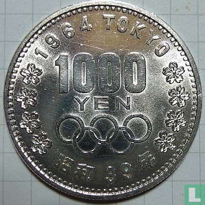 Japon 1000 yen 1964 (année 39) "Tokyo - 1964 Summer Olympics" - Image 1