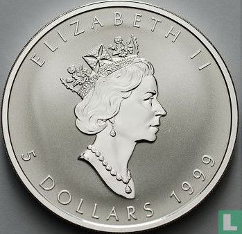 Canada 5 dollars 1999 (zilver - met konijn privy merk) - Afbeelding 1