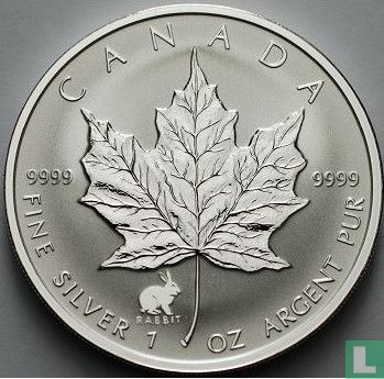 Canada 5 dollars 1999 (zilver - met konijn privy merk) - Afbeelding 2