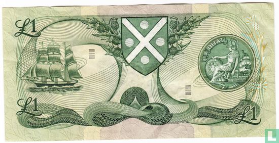 Schotland 1 Pound 1981 Bank of Scotland - Afbeelding 2