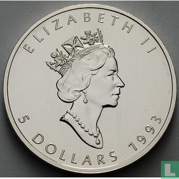 Canada 5 dollars 1993 (zilver) - Afbeelding 1