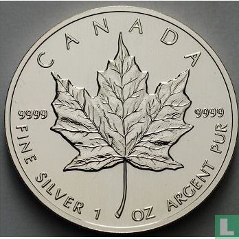 Canada 5 dollars 1993 (zilver) - Afbeelding 2