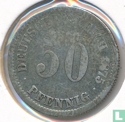 Duitse Rijk 50 pfennig 1875 (D) - Afbeelding 1
