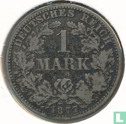 Empire allemand 1 mark 1877 (A) - Image 1