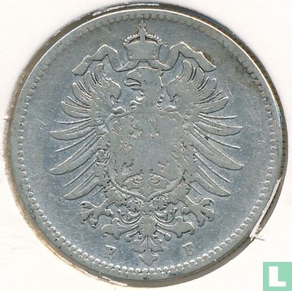 Empire allemand 1 mark 1881 (F) - Image 2