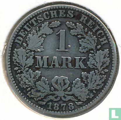 German Empire 1 mark 1878 (B) - Image 1