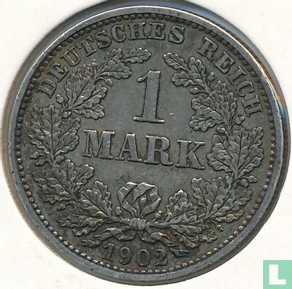 Empire allemand 1 mark 1902 (E) - Image 1