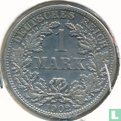 Empire allemand 1 mark 1902 (F) - Image 1