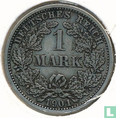 Duitse Rijk 1 mark 1901 (D) - Afbeelding 1