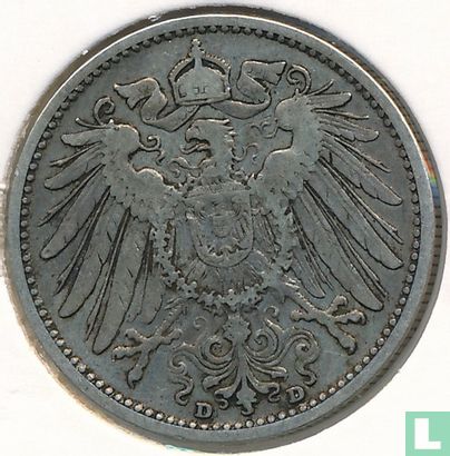 Duitse Rijk 1 mark 1901 (D) - Afbeelding 2