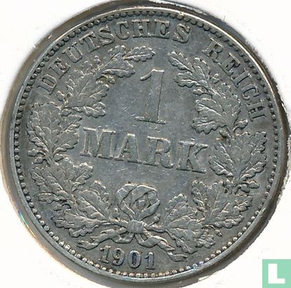 Duitse Rijk 1 mark 1901 (G) - Afbeelding 1