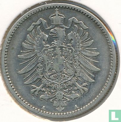 Empire allemand 1 mark 1886 (A) - Image 2