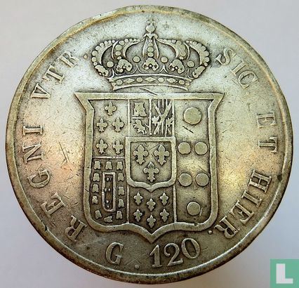 Königreich der beiden Sizilien 120 Grana 1857 - Bild 2