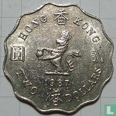 Hong Kong 2 dollars 1987 - Afbeelding 1