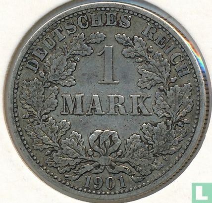German Empire 1 mark 1901 (F) - Image 1