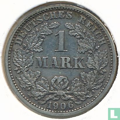 Empire allemand 1 mark 1906 (D) - Image 1