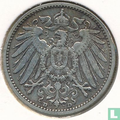 Empire allemand 1 mark 1906 (D) - Image 2