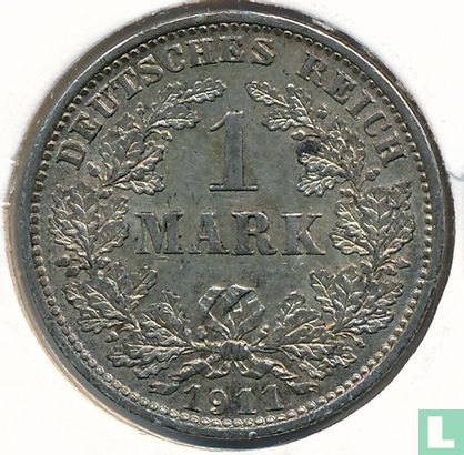 German Empire 1 mark 1911 (E) - Image 1