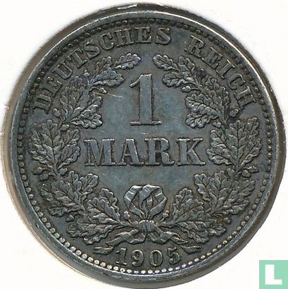 Duitse Rijk 1 mark 1905 (E) - Afbeelding 1