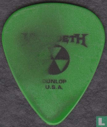 Megadeth Plectrum, Guitar Pick, David Ellefson. 2010 - 2011 - Image 1