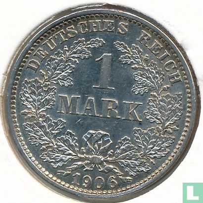 Duitse Rijk 1 mark 1906 (E) - Afbeelding 1