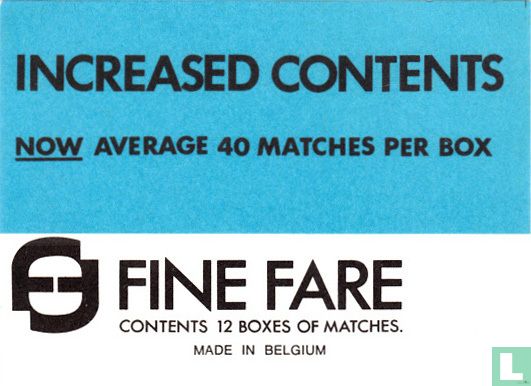Fine Fare - Increased contents