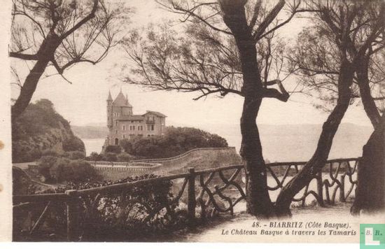 Le château Basque à travers les tamaris - Afbeelding 1