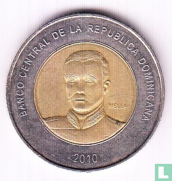 Dominican Republic 10 pesos 2010 - Image 2