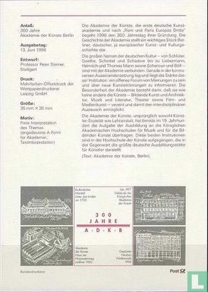 Akademie der Künste Berlin 1696-1996 - Image 2