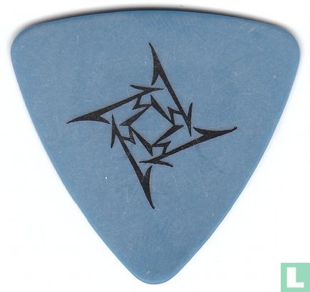 Metallica Jason Newsted Thin Ninja Star Plectrum, Bass Guitar Pick 1999 - 2000 - Afbeelding 1