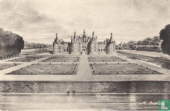 Château de Chambord, Projet de parterres dans le caractère du XVI - Bild 1