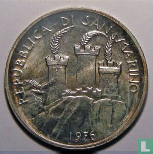 San Marino 500 lire 1976 "20 years of Social Security in San Marino" - Afbeelding 1