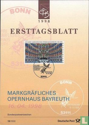 Operagebouw Bayreuth 1748-1998 - Afbeelding 1