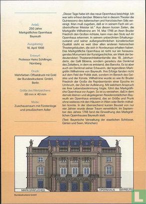 Operagebouw Bayreuth 1748-1998 - Afbeelding 2